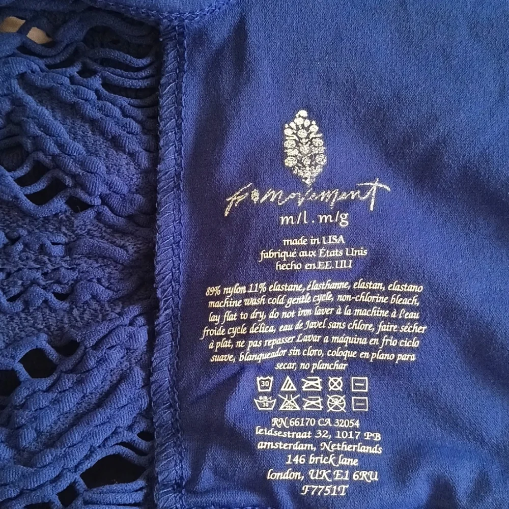 FP MOVEMENT HAPPINESS FLORAL CROP TANK M-L - Picture 4 of 9